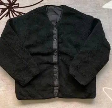 차오패닉 블랙 플리스 자켓 미사용 새상품