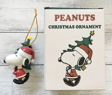 스누피 크리스마스 오너먼트 스누피 산타 피규어
