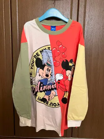 생일 nana 콜라보 미키 미니 긴팔 T셔츠 M 사이즈