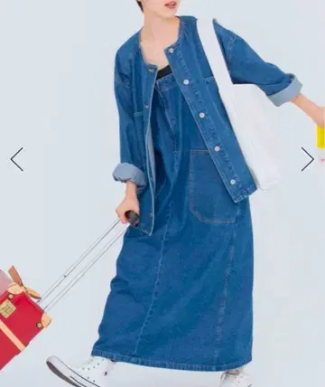 스튜디오 클립 데님 멜빵 원피스 작은 키