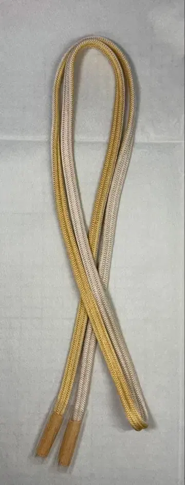 스이란 공방 리버서블 교칸구미 유루기 오비지메 연한 노랑 x 새알색