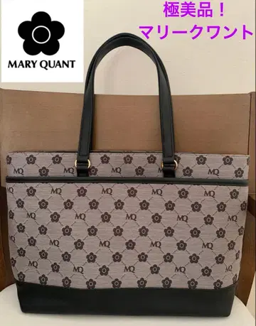 컨디션 최상! MARY QUANT 마리콴트 모노그램 토트백 블랙