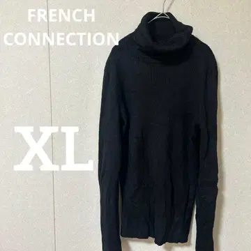 [ XL ] FRENCH CONNECTION 블랙 터틀넥 블랙
