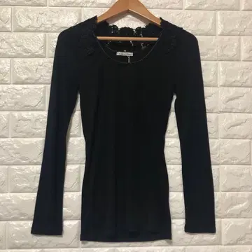 르쿨르 블랑 [ 새상품 ] 티셔츠 긴팔 블랙