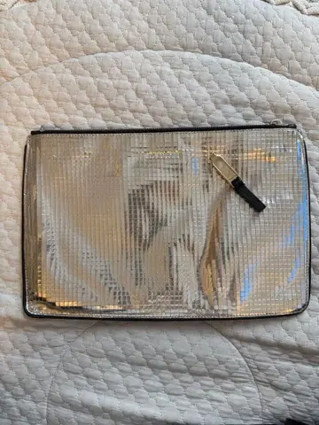 JIL SANDER 실버 클러치백