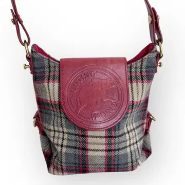 HUNTING WORLD 헌팅월드 숄더백 체크 무늬