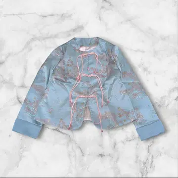 컨디션 최상 차이나 자켓 새틴 자수 중화 학 매실 축하 L 파티