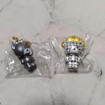 헬로키티 흑백 걸리시 시크릿 마스코트 참 타이니 참 세트