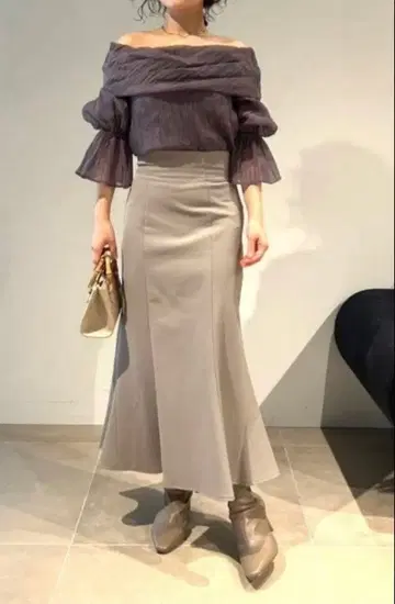 [ 새상품 ] SNIDEL 피쉬테일 스커트 그레이