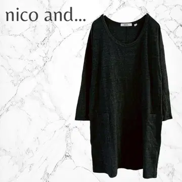 니코앤드 심플 체형 커버 루즈핏 데일리 7부 소매 튜닉