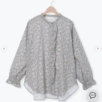 Samansa Mos2 콜라보 프릴 블라우스 오렌지