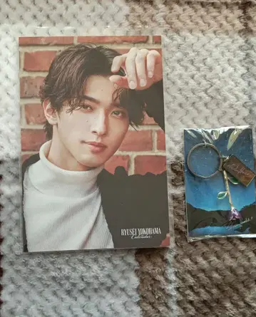 요코하마 류세이 엽서 장미 키링 장미 키링 FC 한정판