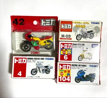 토미카 미니카 세트 바이크 모델 5점 세트