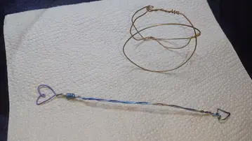 2개 세트 순 티타늄 뱅글 팔찌