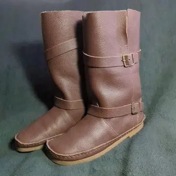 멜로즈 브라운 가죽(소가죽) 버클 부츠