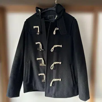 SHIPS JET BLUE 블랙 더플 코트 M