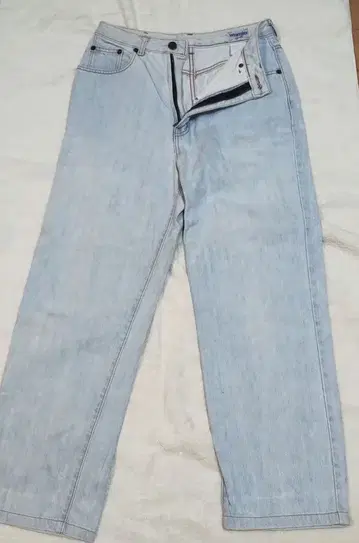 90s Wrangler Gals 라이트 블루 스트레이트 데님 32-4