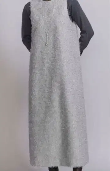 택 포함 새상품 유나이티드 애로우즈 프린지 원피스 사이즈 M 그레이