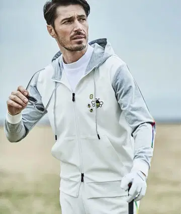 g-stage 지스테이지 골프 벌 자수 후드티 & 팬츠 셋업