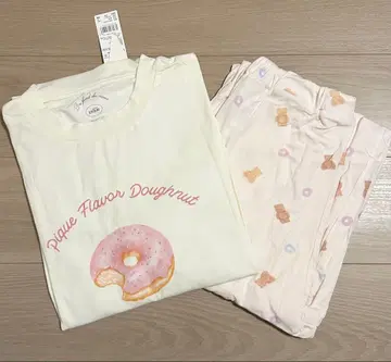 미사용 새상품 젤라또피케 룸웨어 도넛 베어 셋업 핑크