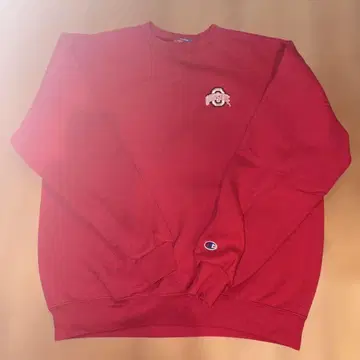 [ 90s ] Champion 칼리지 로고 크루넥 맨투맨 빨간색