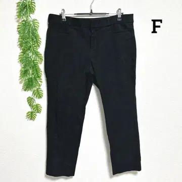 바나나 브릭 F 5부 기장 슬림핏 캐주얼 팬츠 블랙