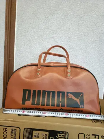 레어 빈티지 PUMA 인조 가죽 보스턴 백