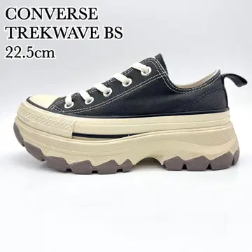 [새상품급] 컨버스 트렉 웨이브 블랙 아이보리 캔버스 통굽
