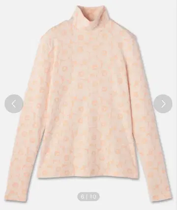 마리메꼬 티셔츠 우니코 터틀넥 라이트핑크