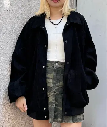 Figments 카라 부착 블루종