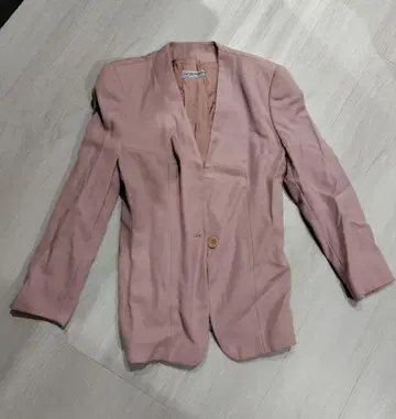 핑크 싱글 버튼 테일러드 자켓 아르마니
