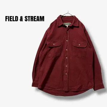 y113425 FIELD & STREAM 헤비 플란넬 셔츠 보르도