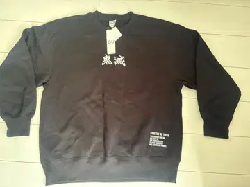 귀멸의 칼날 XL 자수 귀멸 맨투맨 지유 트레이닝복 gu 블랙