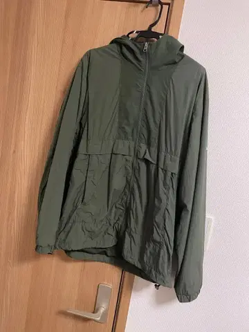CONVERSE 후드 부착 아우터 카키 L 사이즈
