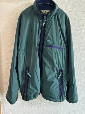L.L.Bean 다크 그린 나일론 자켓