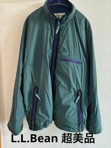 L.L.Bean 다크 그린 나일론 자켓