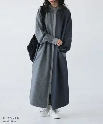 안티카 하운드투스 체크 셔츠 원피스