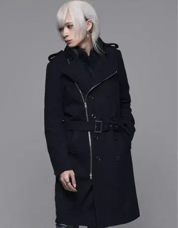 NOVESSEL 나폴레옹 라이더 트렌치코트 퍼 사용