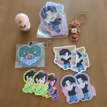 [ BTS ] 슈가 SHOOKY 스티커 키링 세트