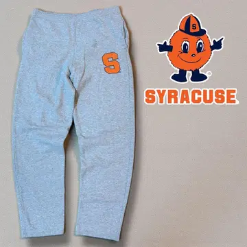 [ US 칼리지 구제 의류 ] 시라큐스 대학 로고 그레이 스웨트 팬츠
