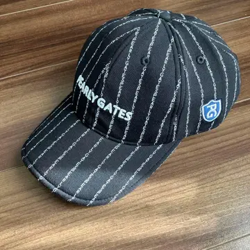 EARLY GATES 스트라이프 캡 블랙