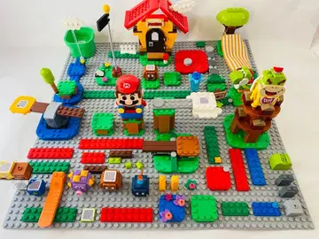 슈퍼 마리오 블록 세트 마리오 스타터 세트 하우스 LEGO 레고