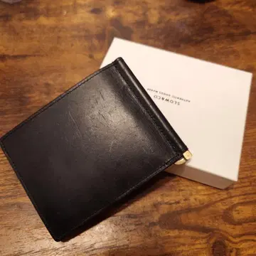 최종 가격 SLOW&CO 블랙 가죽 머니클립