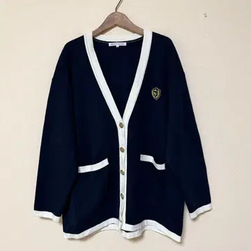 23구 빅 사이즈 46 가디건 네이비