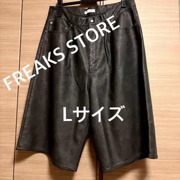 4436 FREAKS STORE 하프 팬츠 다크 브라운 L 미사용 새상품
