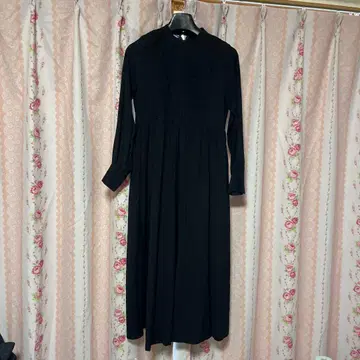 모리노갓코 롱 원피스 레이스 꽃무늬 A라인 포멀