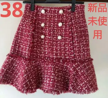 트란테안 손 드 모드 트위드 플레어 치마바지