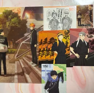 하이큐 10주년 기념 파일 엽서 특전 응원단 센다이 원화전