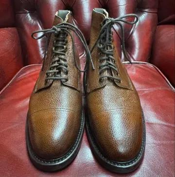 실내 착용 1회 Berwick 브라운 uk 8.5 가죽 부츠