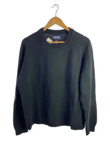 [ Lands' End ] 블랙 코튼 드리프터 스웨터